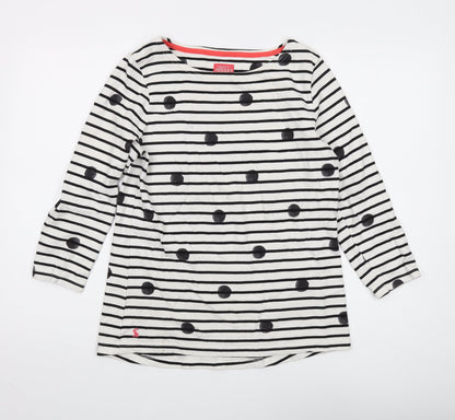 Womens UK Size 12 Joules White Basic T-Shirt