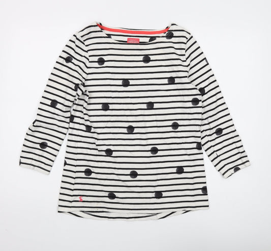 Womens UK Size 12 Joules White Basic T-Shirt