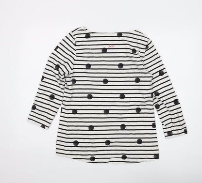 Womens UK Size 12 Joules White Basic T-Shirt