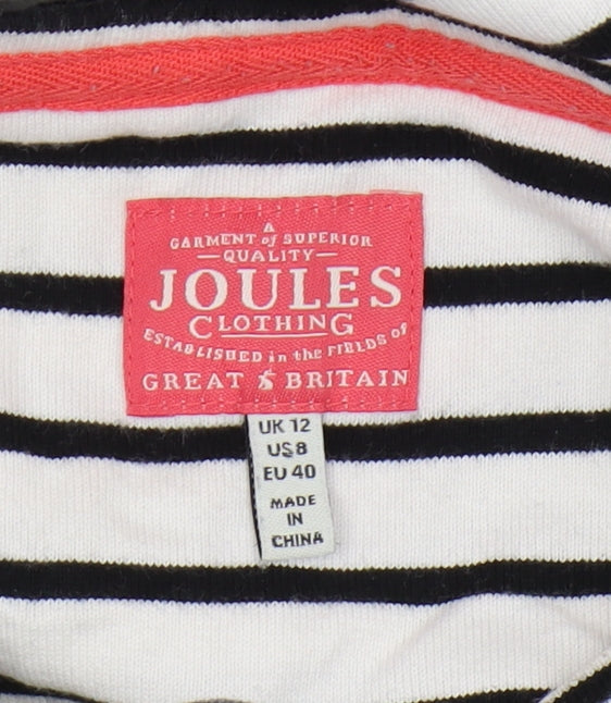 Womens UK Size 12 Joules White Basic T-Shirt