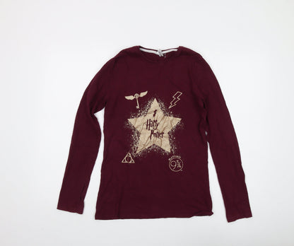 Harry Potter Boys Maroon Long Sleeve T-Shirt 13-14 Years