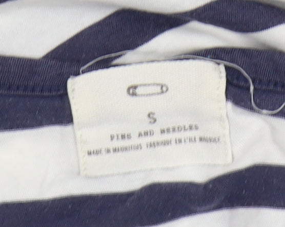 Womens UK Size S Pins and Needles White Jersey T-Shirt