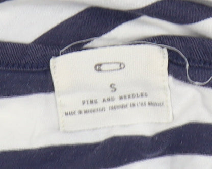 Womens UK Size S Pins and Needles White Jersey T-Shirt