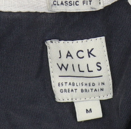 Jack Wills Men's Black Logo T-Shirt, Medium, Classic Fit
