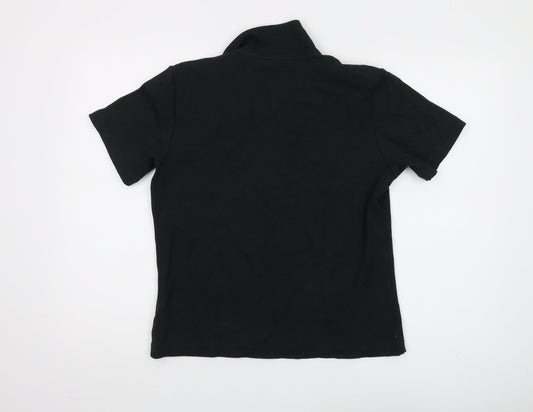 Liz Claiborne Women's Black Polo Shirt L