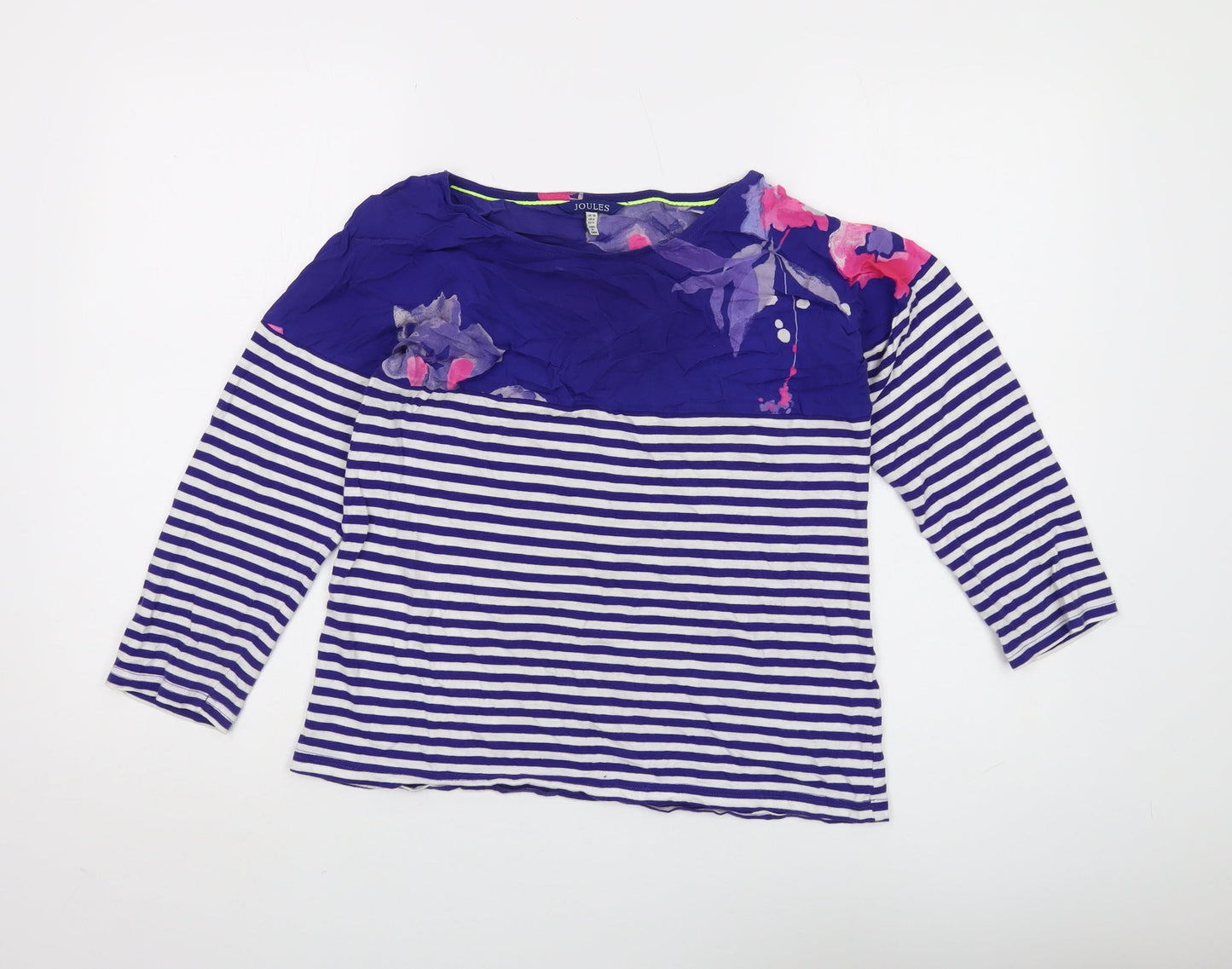 Womens UK Size 10 Joules Blue Basic Blouse