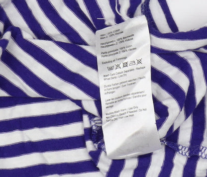 Womens UK Size 10 Joules Blue Basic Blouse