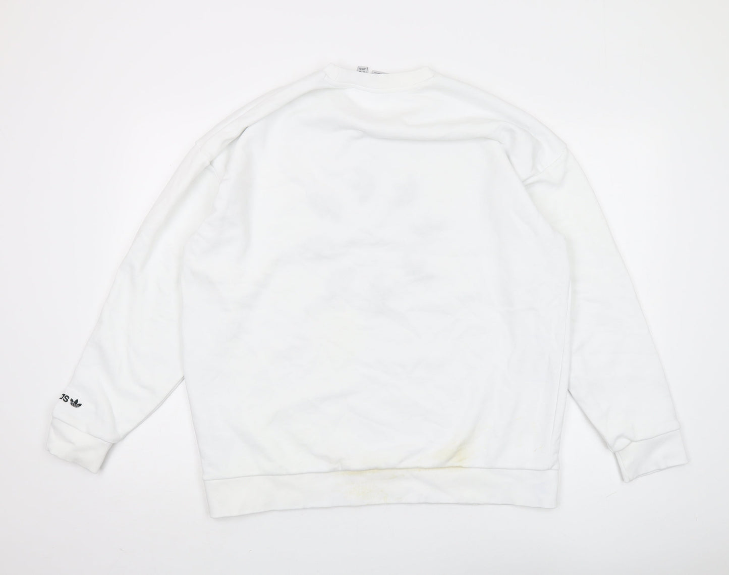 Adidas Unisex Adults White XL Pullover Sweatshirt