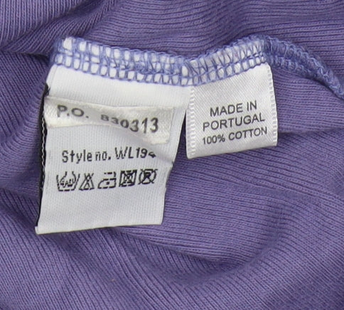 Boden Women's Purple Scooped Sequin T-Shirt