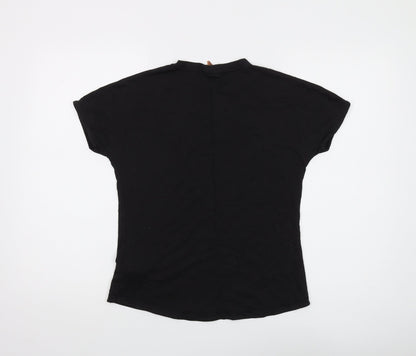 Puma Women's Black T-Shirt, Size S, Short Sleeve Casual