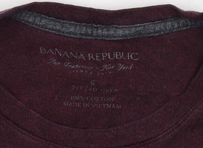 Banana Republic Unisex Purple Crew Neck T-Shirt S