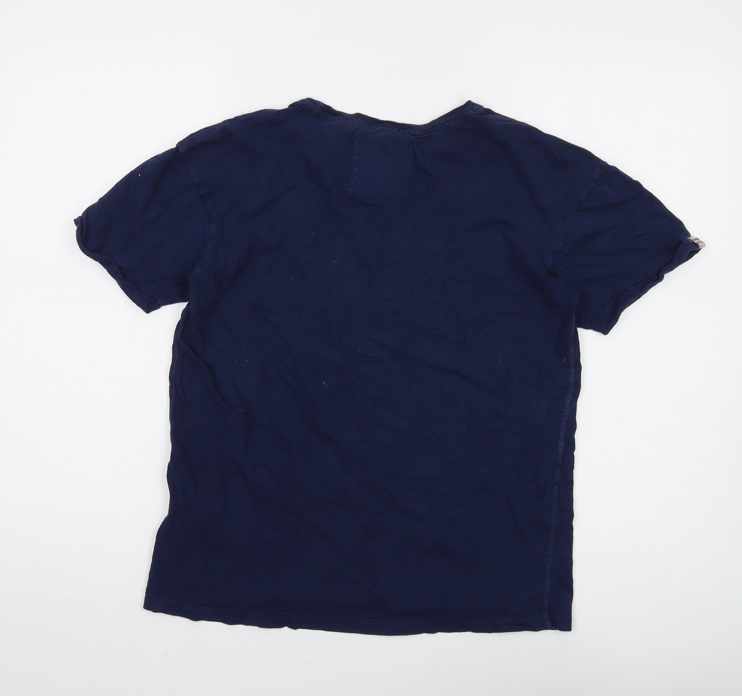 Womens UK Size 8 Superdry Blue Basic T-Shirt