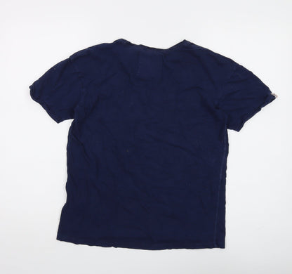 Womens UK Size 8 Superdry Blue Basic T-Shirt