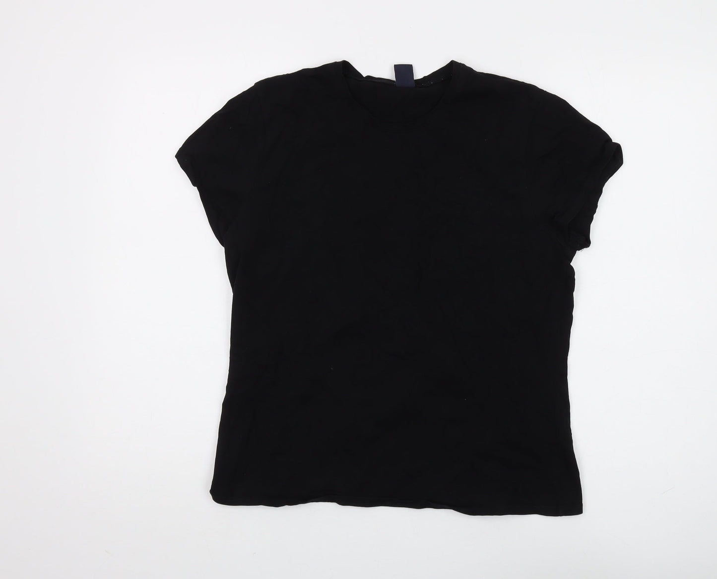Womens UK Size L Gap Black Basic T-Shirt