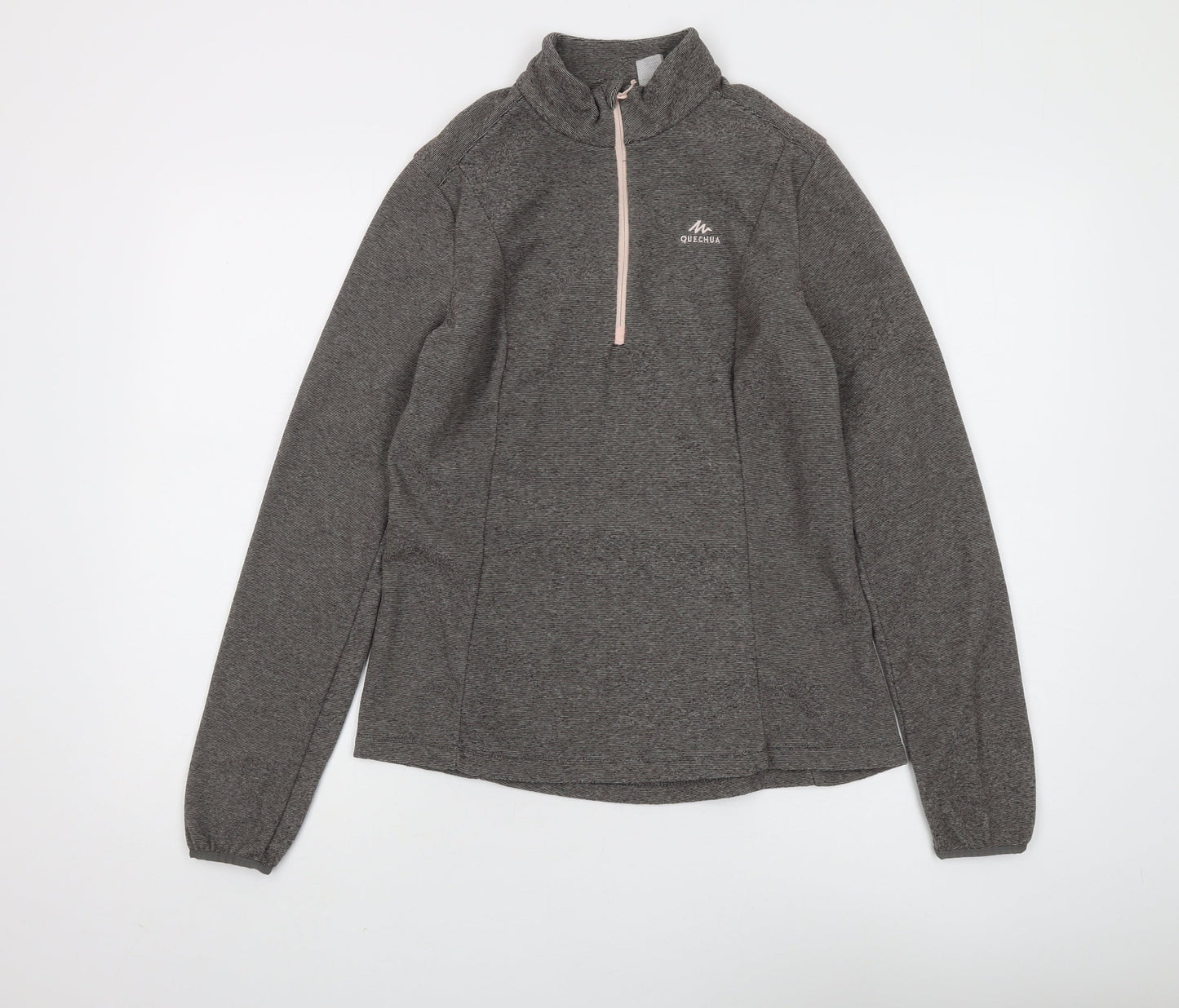 Decathlon Women's Grey Henley Sweatshirt M