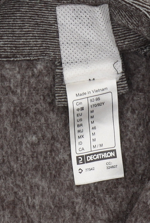 Decathlon Women's Grey Henley Sweatshirt M