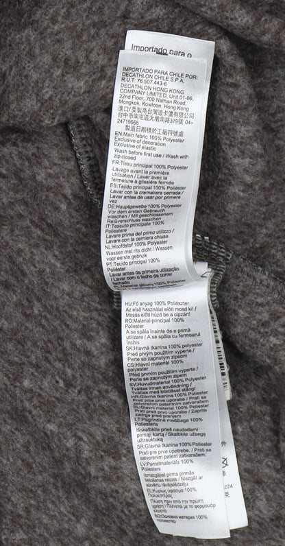 Decathlon Women's Grey Henley Sweatshirt M