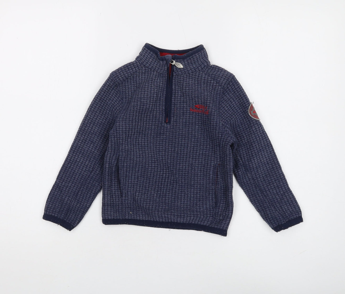 Weird Fish Boys Blue 1/4 Zip Sweatshirt 3-4 Years