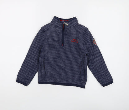 Weird Fish Boys Blue 1/4 Zip Sweatshirt 3-4 Years
