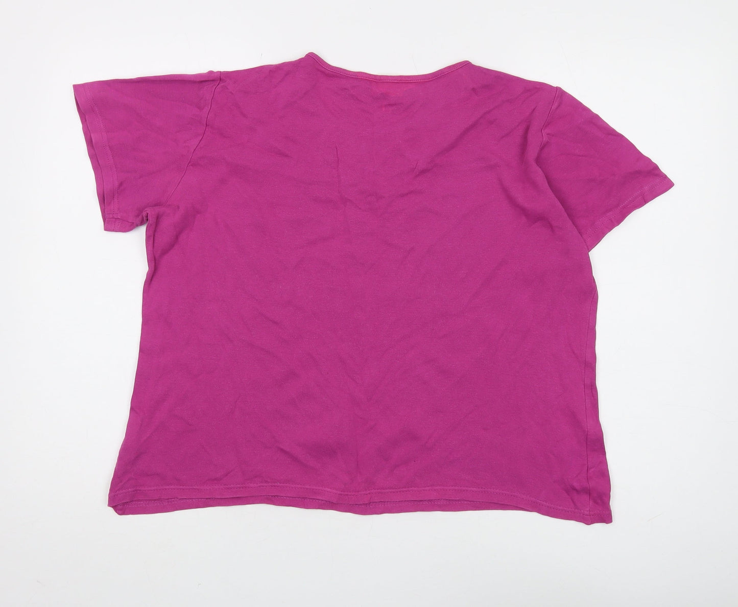 Womens UK Size M Isle Pink  T-Shirt