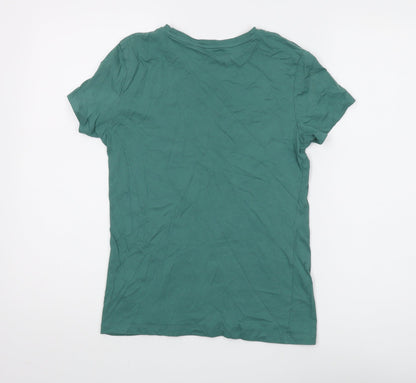 Puma Women’s Green Cotton T-Shirt Size 8