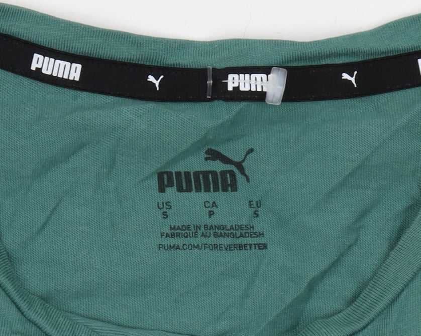 Puma Women’s Green Cotton T-Shirt Size 8