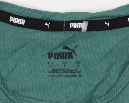 Puma Women’s Green Cotton T-Shirt Size 8