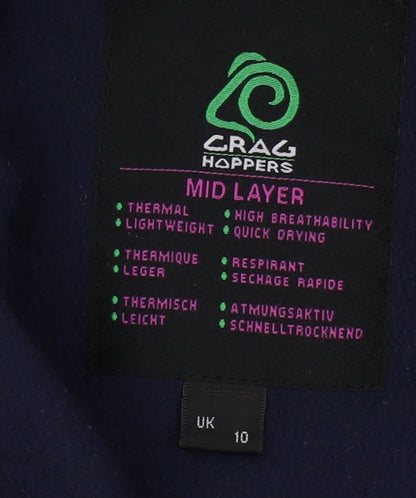 Craghoppers Women's Blue Full Zip Hoodie - Size 10