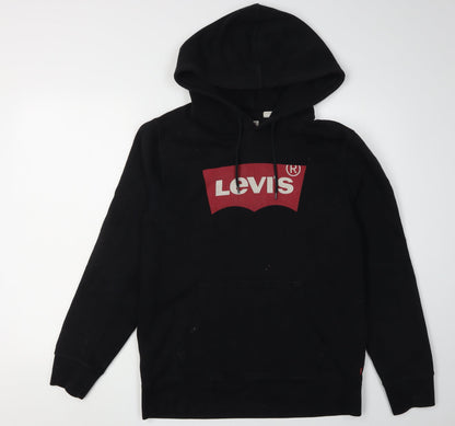 Mens UK Size S Levi's Black Pullover Hoodie