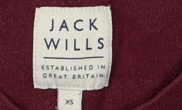 Mens UK Size XS Jack Wills Red Pullover Sweatshirt