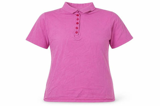 EWM Women's Pink Polo Shirt M - Lightweight, Casual