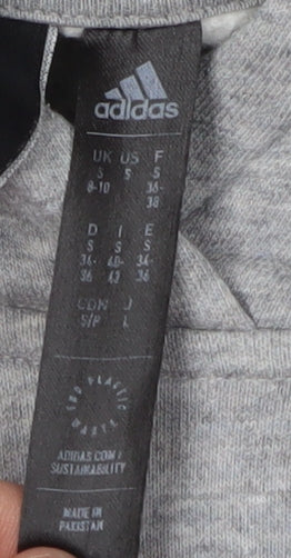 Adidas Grey Unisex Hoodie, Size 8-10, Casual & Cosy