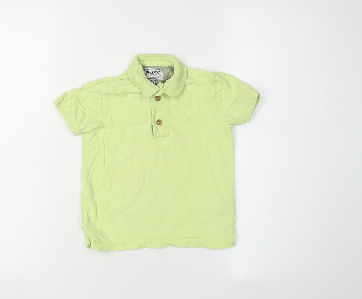 Mantaray Boys Green Polo Shirt, 2-3 Years, Cotton, Casual