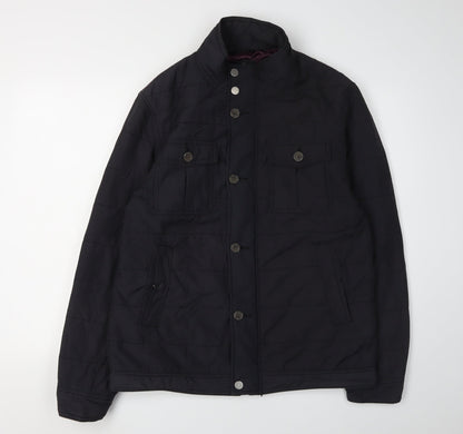Mens UK Size M Debenhams Black Military Jacket