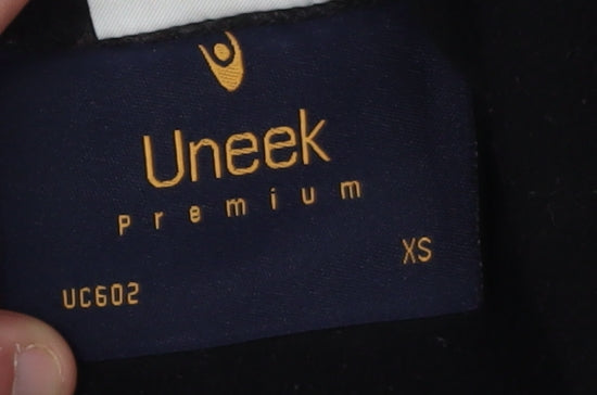 Uneek Black XS Pullover Fleece Sweatshirt Unisex