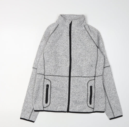 Damart Women’s Grey Fleece Jacket Full Zip 10-12
