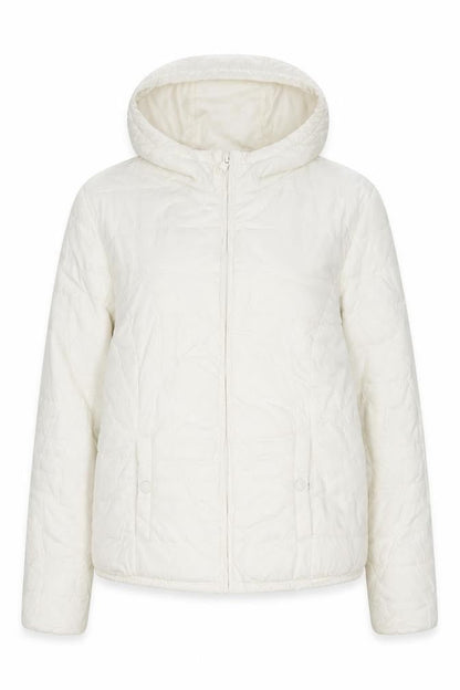 Womens UK Size 14 H&M White Puffer Jacket