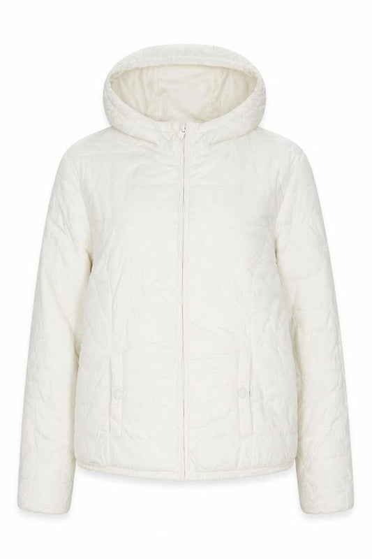 Womens UK Size 14 H&M White Puffer Jacket