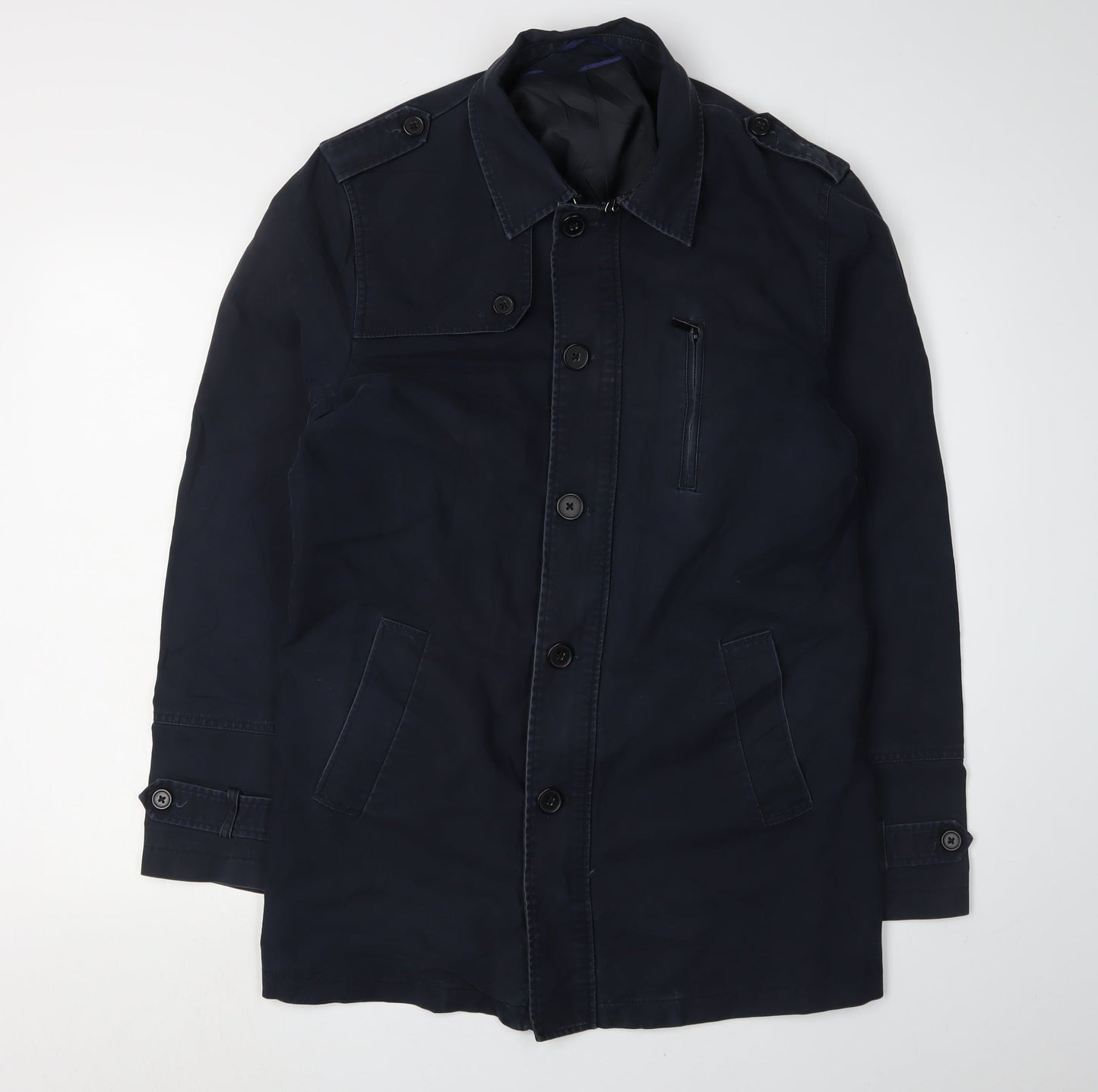 Jules Unisex Blue Military Jacket - L