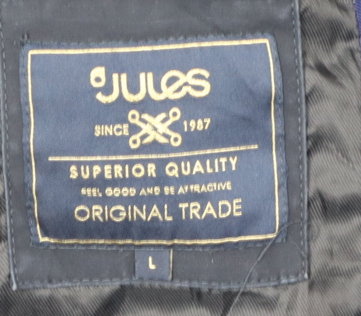 Jules Unisex Blue Military Jacket - L