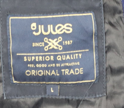 Jules Unisex Blue Military Jacket - L