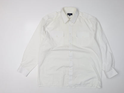 Allen Douglas Men's White Dress Shirt Size 44 Formal