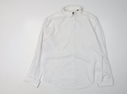 Slaters Men’s White Dress Shirt 16.5 Long Sleeve