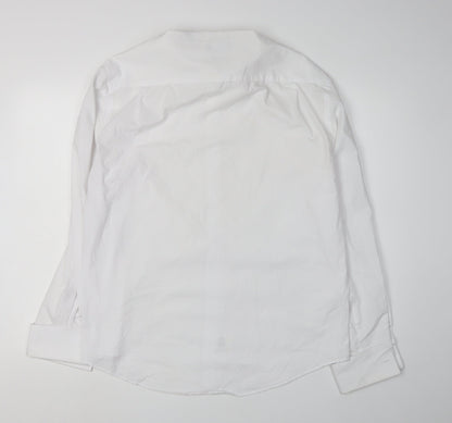 Slaters Men’s White Dress Shirt 16.5 Long Sleeve