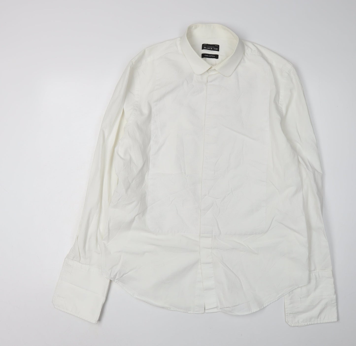 Mens UK Collar Size 42 Debenhams Smart White  Dress Shirt