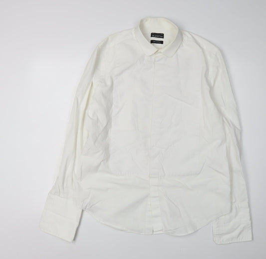 Mens UK Collar Size 42 Debenhams Smart White  Dress Shirt