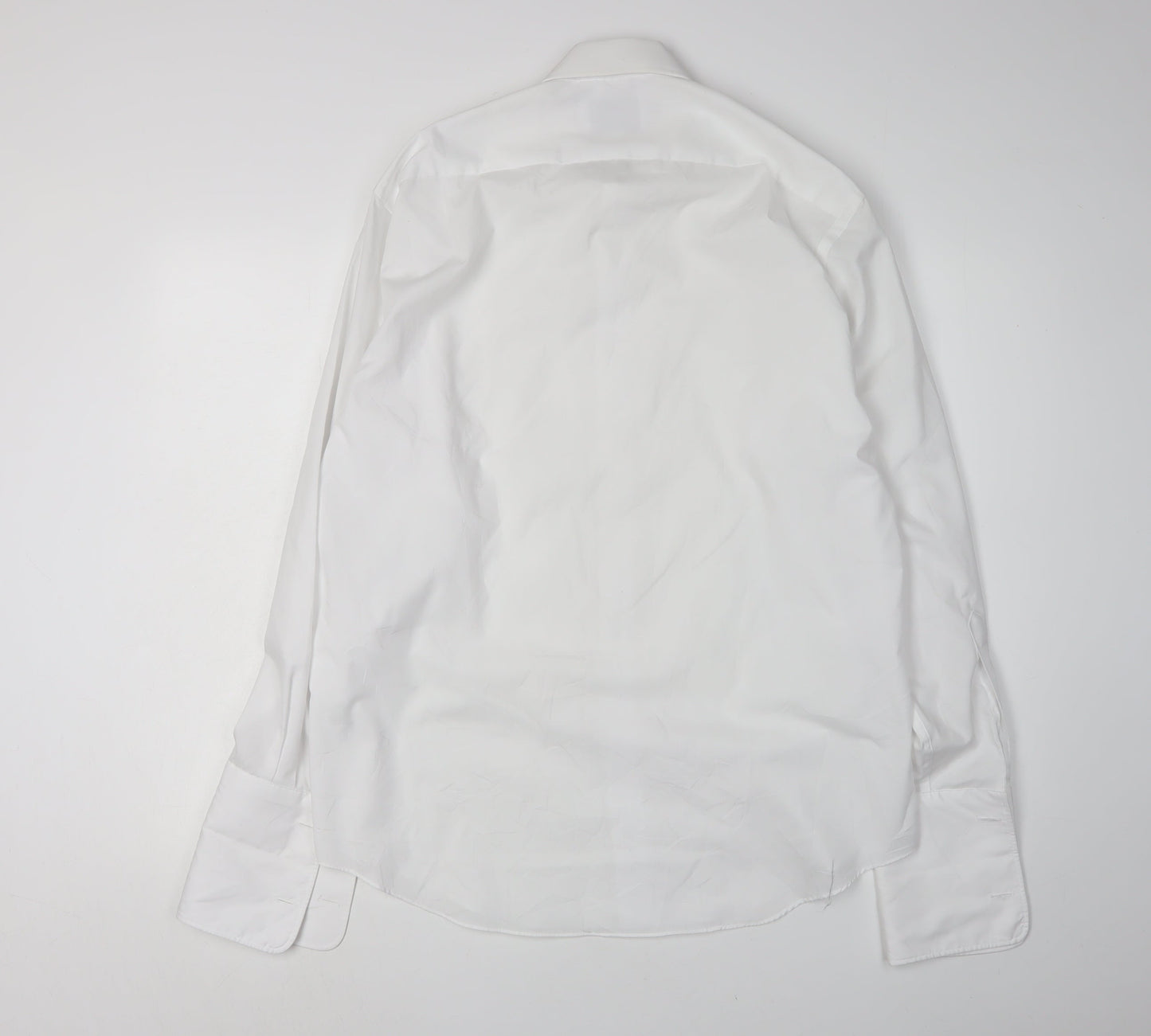Mens UK Collar Size S Frederick Theak Smart White  Dress Shirt