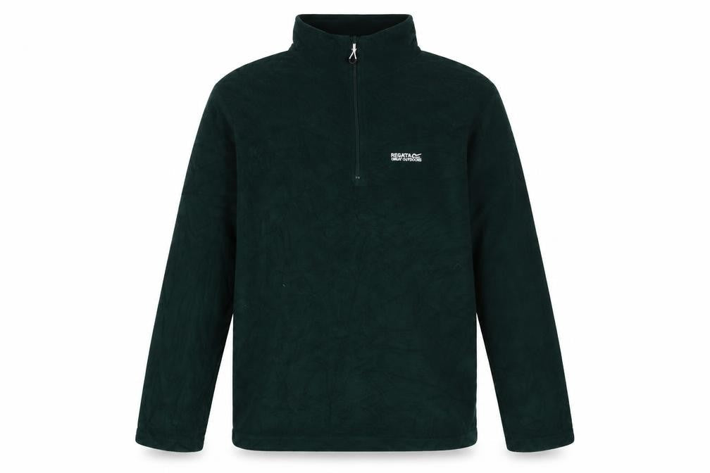 Mens UK Size L Regatta Green 1/4 Zip Sweatshirt