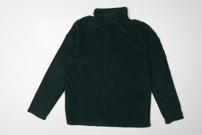 Mens UK Size L Regatta Green 1/4 Zip Sweatshirt