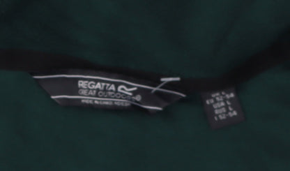 Mens UK Size L Regatta Green 1/4 Zip Sweatshirt